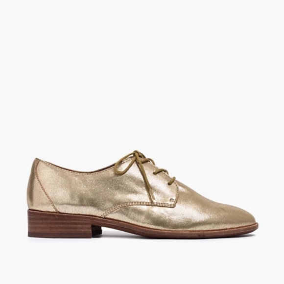 Madewell Shoes - New MADEWELL Size 8.5 The Frances Oxford Metallic